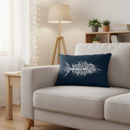 Glitch Pixel White Fish Prydnadskudde