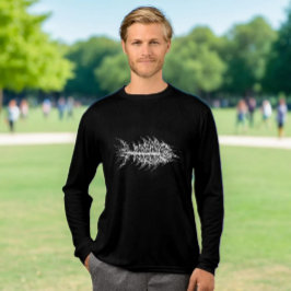 Glitch Pixel White Fish  T Shirt