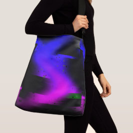 Glitch Plasma Black Axelväska