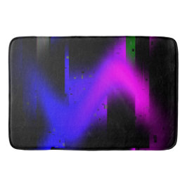 Glitch Plasma Svart Badrumsmatta