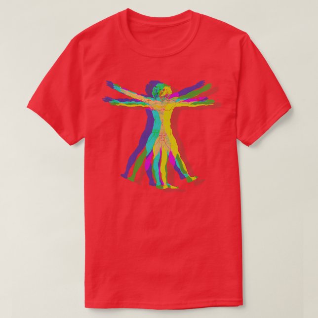Glitch quotVitruvian Manquot T Shirt (Design framsida)