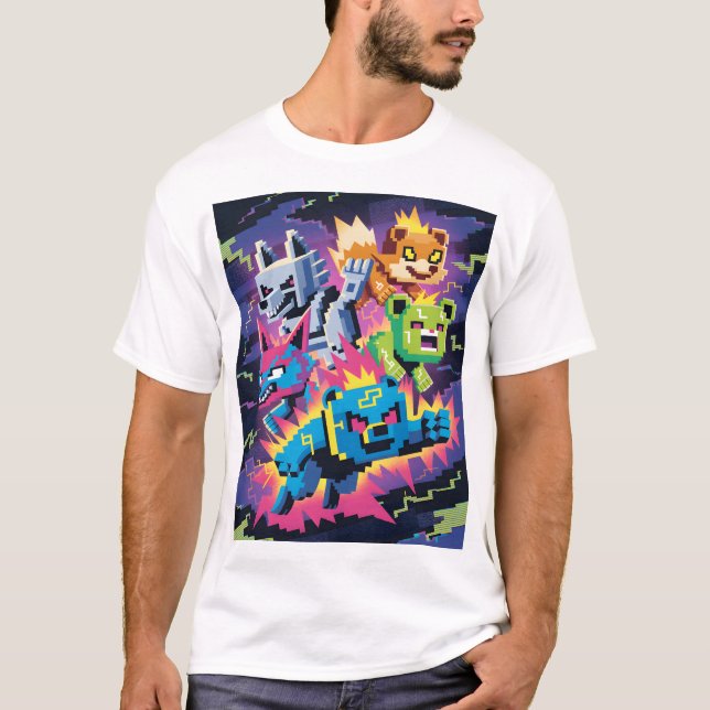 Glitch Rampage T Shirt (Framsida)