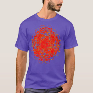 Glitch Skeleton Kaleidoscope Trippy Mönster EBoy E T Shirt