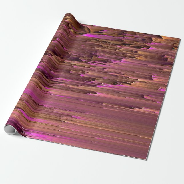 glitch Struktur Overlay TV Vintage Ram Filmsback Presentpapper (Utrullad)