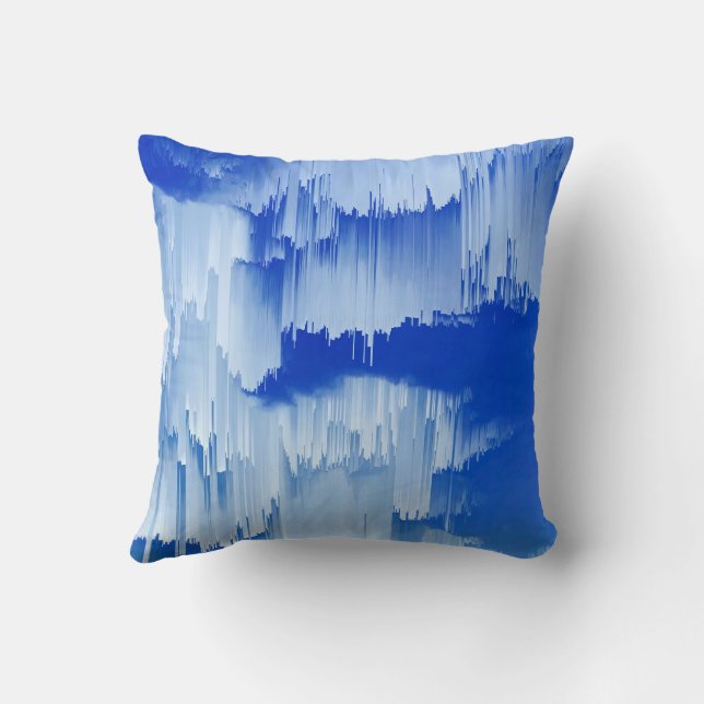 Glitch Sunset Landscape Decor Kudde (Baksida)