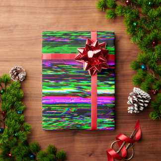 Glitch tech abstract pattern presentpapper