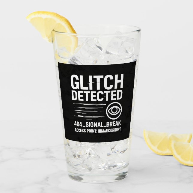 GLITCH UPPTÄCKT - Skadad signalöverföring Glaskopp (Framsida Ice)