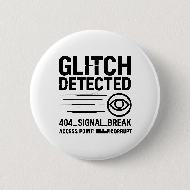 GLITCH UPPTÄCKT - Skadad signalöverföring Knapp (Framsida)
