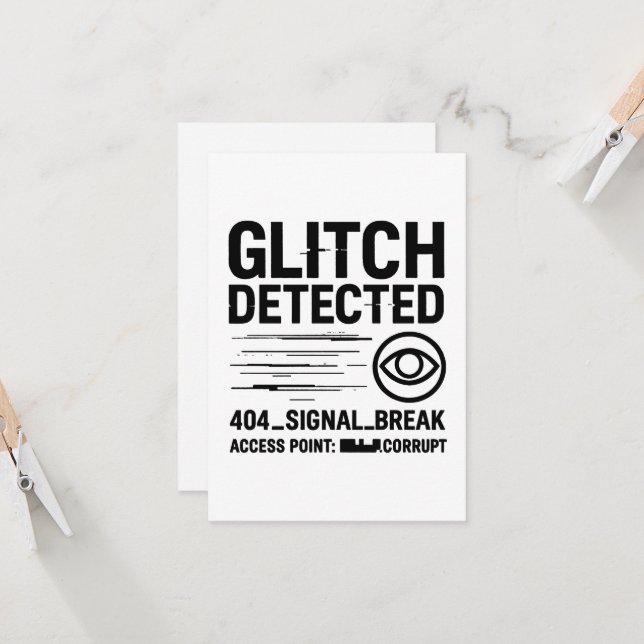 GLITCH UPPTÄCKT - Skadad signalöverföring Kort (Fram/Back In Situ)