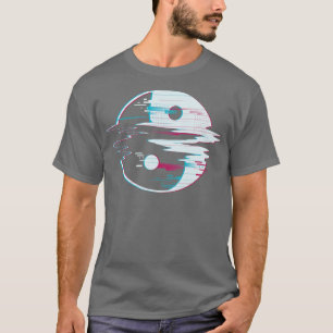 Glitch Yin Yang T Shirt
