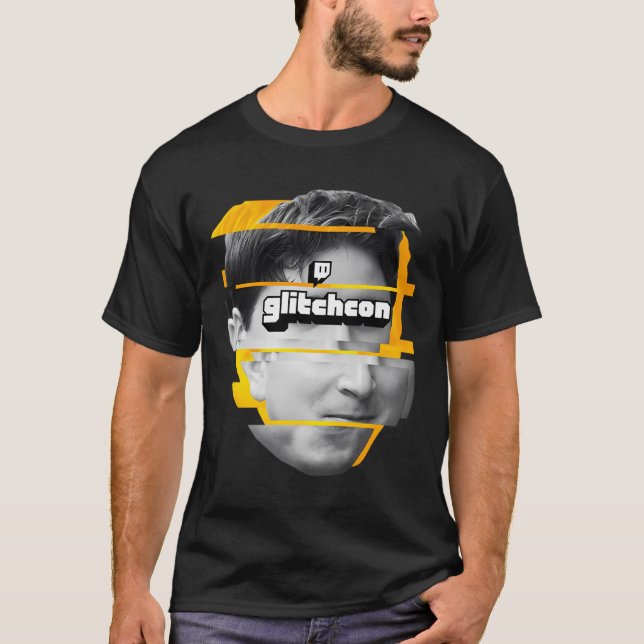 Glitchcon Glitched Kappa T Shirt (Framsida)