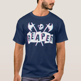 Glitched Reaper med skalle Halloween speciell T Shirt