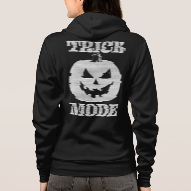 Glitchy Pumpkin Front & Back i trippelläge T Shirt (Baksida)