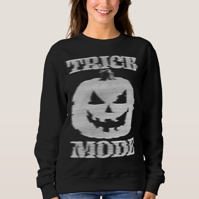 Glitchy Pumpkin i stamläge T Shirt (Framsida)