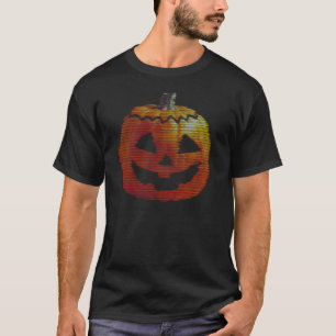 Glitchy TV Pumpkin T Shirt