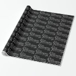 Glitter 25:e Bröllop-årsdagen Mönster Presentpapper<br><div class="desc">Den glamorösa textutformningen för 25:e silver-bröllop-årsdagen är mönster över anpassningsbarnas svarta bakgrund som du kan ändra på webbplatsen. Faux diamanter och hjärtaccent. Om du behöver hjälp med att anpassa någon av mina designers kontaktar du ArtOnWear-designern. Kostnadsfri textformatering med hjälp av direkthjälp tillgänglig på begäran.</div>