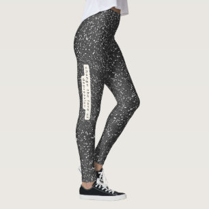 Glitter 2_ Ändra Ansikte i depression Leggings