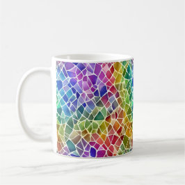 Glitter Abstrakt Geometric Octagon Kaffemugg