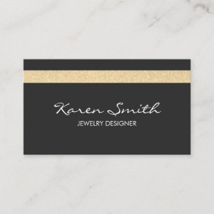 Glitter accent visitkort