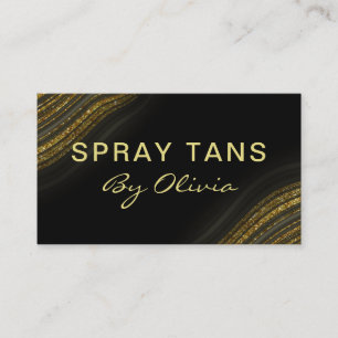 Glitter Agate Spray Tanning Service Visitkort