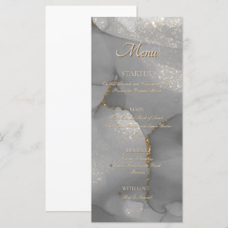 Glitter Alkohol Bläck Chic Platt Meny