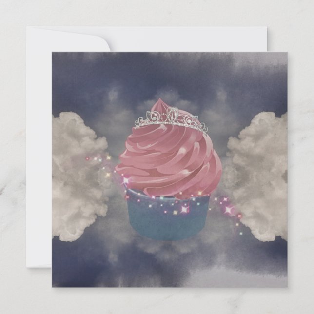 Glitter and Pink Cupcake Princes Sparkle Tiara (Framsida)