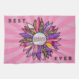 Glitter anpassa bästa Mamma någonsin Kökshandduk