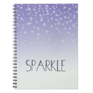 Glitter Anteckningsbok Med Spiral