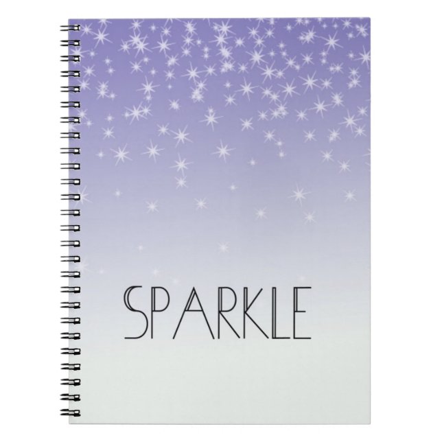 Glitter Anteckningsbok Med Spiral (Framsidan)