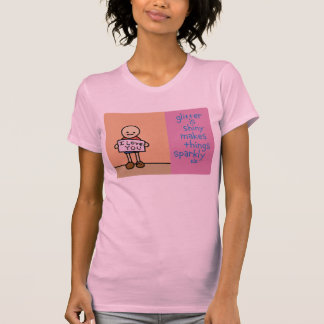 glitter är blankt t shirt