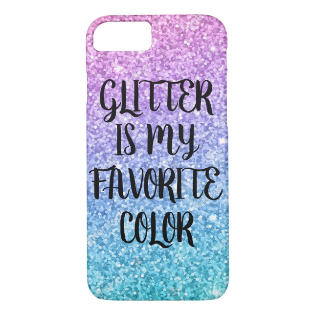 Glitter är mitt favorit- färgtelefonfodral Case-Mate iPhone skal (Baksida)