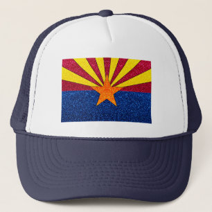 Glitter Arizona flagga truckerkeps