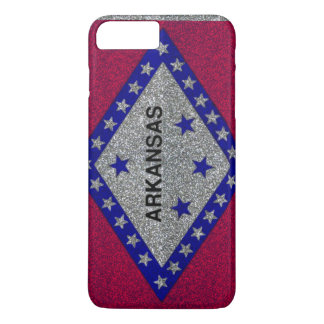 Glitter Arkansas flagga iPhone 7 fodral