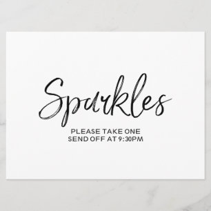 "Glitter" Avskedsfest Stilsäker handletterad skyl Inbjudningar