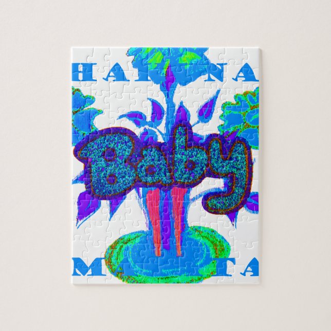 Glitter Baby Hakuna Matata-gåvor.png Pussel (Vertikal)