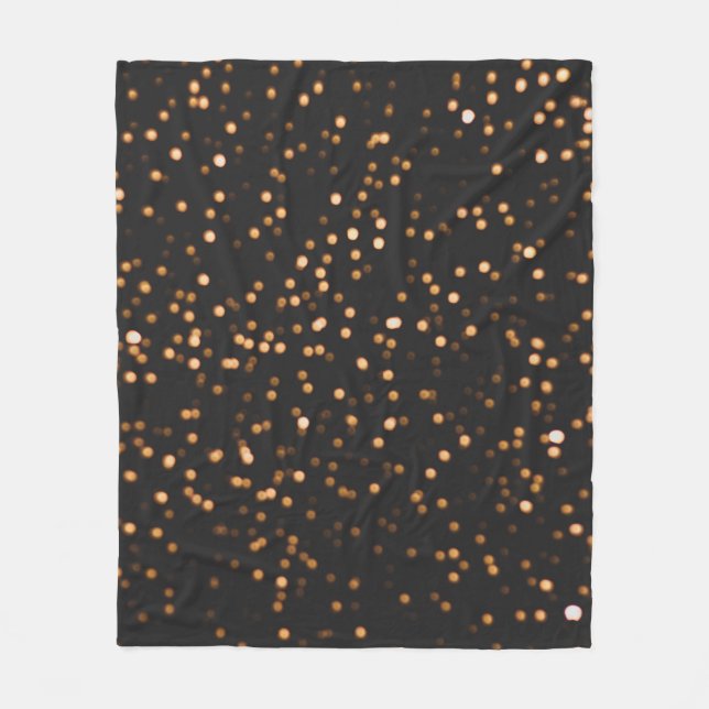 Glitter, bakgrund guld struktur fleecefilt (Framsidan)