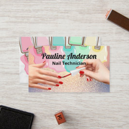 Glitter-bakgrund | Manicud Nagel polsk vätska Lojalitetskort