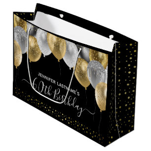 Glitter-ballonger 60:e Födelsedagsfesten