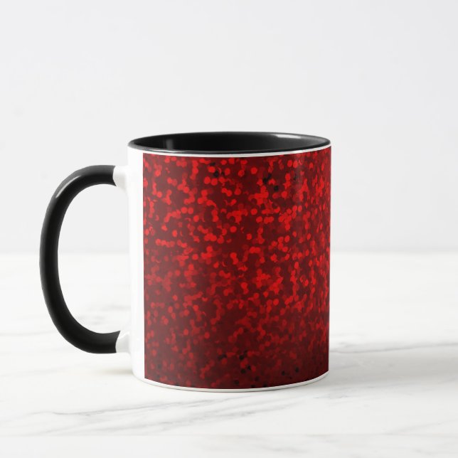 Glitter bokeh gnistrande tryck mugg (Vänster)