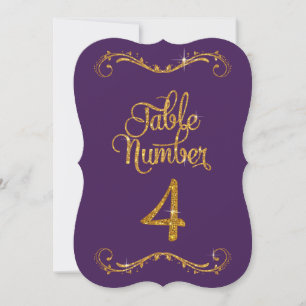 Glitter Bordsnummer 4 Formella middagar i Finare-s