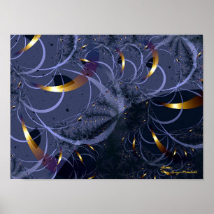 Glitter Bra Fractal Art Poster