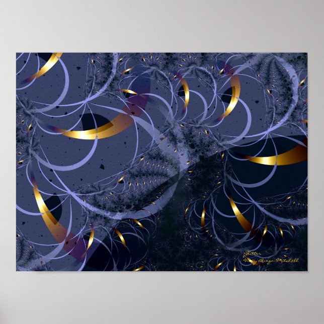 Glitter Bra Fractal Art Poster (Framsidan)