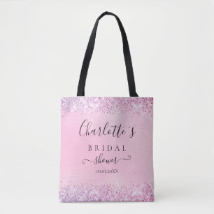 GLITTER BRIDESMAID GIFT TOTE BAG TYGKASSE