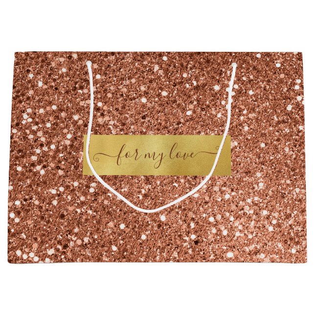 Glitter Brown Bronze Anpassningsbar Say (Framsidan)