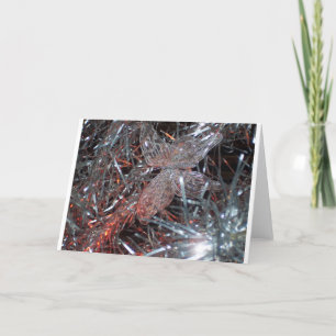 Glitter Butterfly Helgkort
