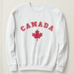 Glitter Canada Hoodie Sweatshirt Unisex Kanada Day T Shirt
