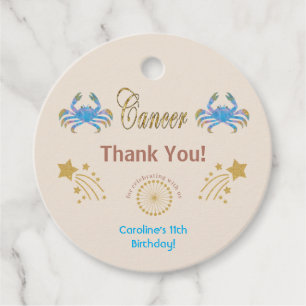 Glitter Cancer, Guld Shooting Stars Tack Gåvor Etiketter