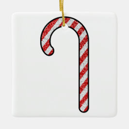 Glitter Candy cane Julgransprydnad Keramik