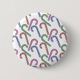 Glitter Candy cane Mönster Knapp