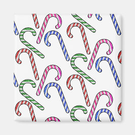 Glitter Candy cane Mönster Magnet